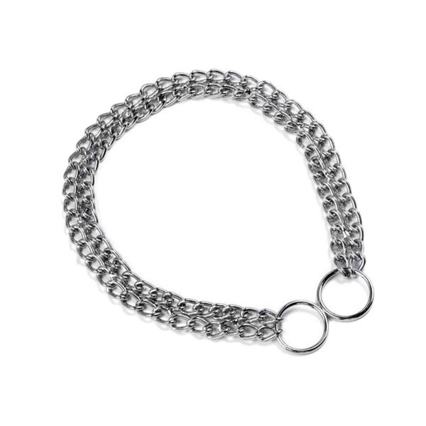 pets chock metal link double chain training chrome plated iron dog pet collars necklace dog harness
pets chock metal link double chain training chrome plated iron dog pet collars necklace dog harness