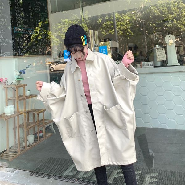 z-zoux women coat women faux leather trench batwing sleeve vintage winter leather jacket for black apricot loose coats
z-zoux women coat women faux leather trench batwing sleeve vintage winter leather jacket for black apricot loose coats