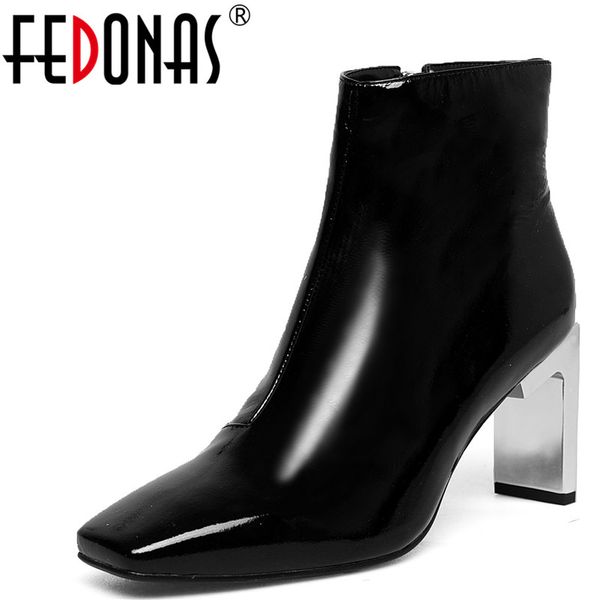 boots fedonas 1fashion women ankle genuine leather autumn winter warm high heels shoes woman concise zipper, Black
boots fedonas 1fashion women ankle genuine leather autumn winter warm high heels shoes woman concise zipper, Black
