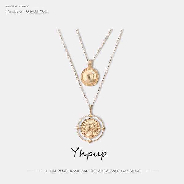 yhpup charms long chain round collar baroque medusa necklace pendant simple vintage golden portrait trendy metal necklace women, Silver
yhpup charms long chain round collar baroque medusa necklace pendant simple vintage golden portrait trendy metal necklace women, Silver