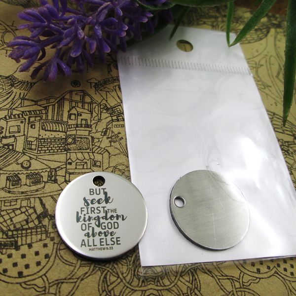 40pcs--"but seek first the kingdom of god"stainless steel charms more style for choosing diy charms pendants for necklace, Bronze;silver
40pcs--"but seek first the kingdom of god"stainless steel charms more style for choosing diy charms pendants for necklace, Bronze;silver