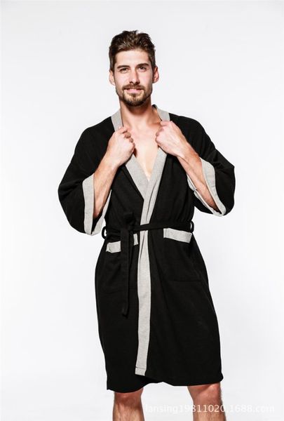 ianlan five-star l cotton pajamas men's waffle robe sweating sauna bath towel spring bathrobe il00479, Black;brown
ianlan five-star l cotton pajamas men's waffle robe sweating sauna bath towel spring bathrobe il00479, Black;brown