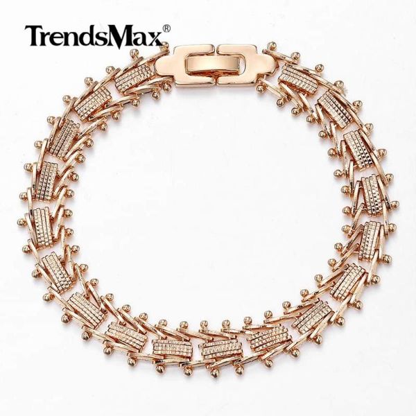 fashion women girls 585 rose gold bracelet geometric spicate strand round chains bracelets wedding girls jewelry 7.5inch cb21, Black 
fashion women girls 585 rose gold bracelet geometric spicate strand round chains bracelets wedding girls jewelry 7.5inch cb21, Black