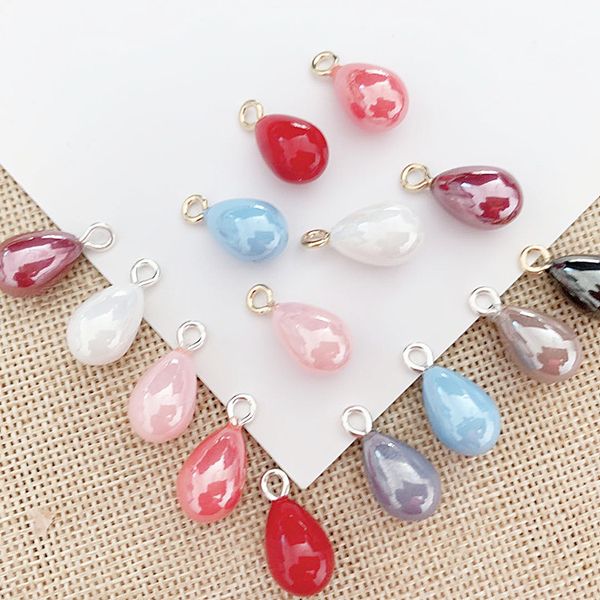 10 pcs colorful imitation pearl charms pendant for jewelry making supplies diy handmade accessories water drop pendants 22colors, Bronze;silver
10 pcs colorful imitation pearl charms pendant for jewelry making supplies diy handmade accessories water drop pendants 22colors, Bronze;silver