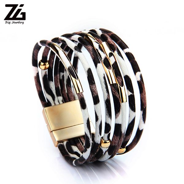 2020 ladies leopard leather bracelet charm zinc alloy magnetic buckle bracelet elegant fashion jewelry decoration women's clothing, Golden;silver
2020 ladies leopard leather bracelet charm zinc alloy magnetic buckle bracelet elegant fashion jewelry decoration women's clothing, Golden;silver