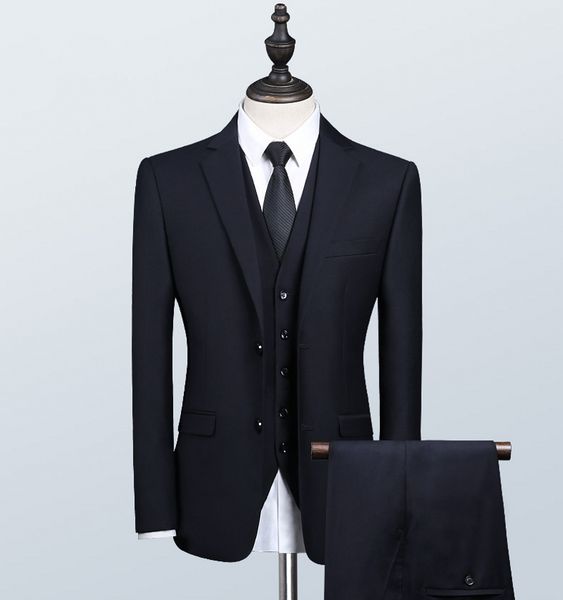 navy wedding mens suits slim fit bridegroom tuxedos for men three pieces groomsmen suit formal business jackets(jacket+pants+vest), Black;gray
navy wedding mens suits slim fit bridegroom tuxedos for men three pieces groomsmen suit formal business jackets(jacket+pants+vest), Black;gray