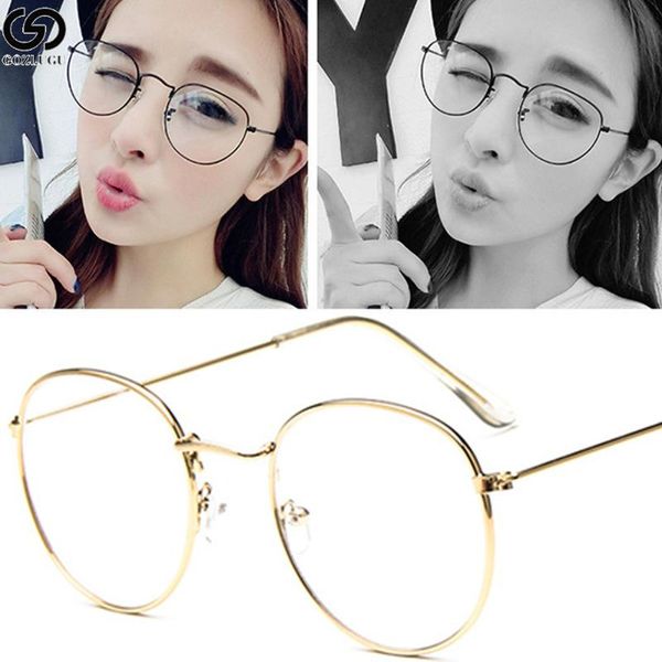 round plain clear glasses ultra light metal decoration transparent women eyewear frames prescription optical spectacle frames, Black
round plain clear glasses ultra light metal decoration transparent women eyewear frames prescription optical spectacle frames, Black