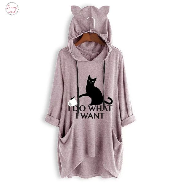 casual cat print women ear hooded shirts womens and v neck long sleeves pocket irregular plus size blouse shirt @30, White
casual cat print women ear hooded shirts womens and v neck long sleeves pocket irregular plus size blouse shirt @30, White
