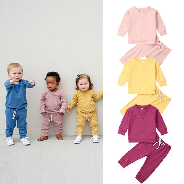 2020 new fashion 2pcs toddler kids baby boy girl casual clothes t-shirt +long pants outfits, White
2020 new fashion 2pcs toddler kids baby boy girl casual clothes t-shirt +long pants outfits, White