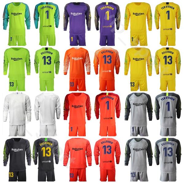 2020 goalkeeper gk soccer 1 marc andre ter stegen long sleeve jersey set 13 neto black blue goalie football shirt kits uniform bsln
2020 goalkeeper gk soccer 1 marc andre ter stegen long sleeve jersey set 13 neto black blue goalie football shirt kits uniform bsln