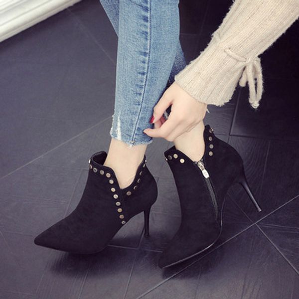 ribetrini fashion new plus size 32-45 chunky high heels 2019 concise shoes woman boots zip up spring autumn boots woman shoes, Black
ribetrini fashion new plus size 32-45 chunky high heels 2019 concise shoes woman boots zip up spring autumn boots woman shoes, Black