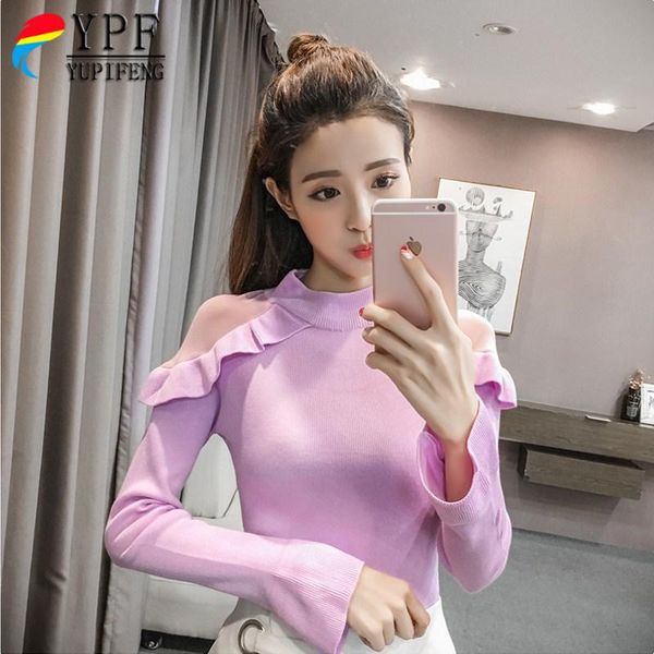 women shirts 2019 knit shirt bottoming shirt autumn and winter new stitching mesh off-shoulder petal sleeve bottoming, White
women shirts 2019 knit shirt bottoming shirt autumn and winter new stitching mesh off-shoulder petal sleeve bottoming, White