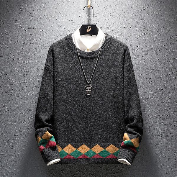mens designer sweaters autumn winter casual pullover long sleeve crew neck sweater loose warm males apparel, White;black
mens designer sweaters autumn winter casual pullover long sleeve crew neck sweater loose warm males apparel, White;black