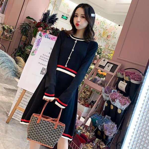 2019 new style fashion middle long coat knit maternity clothes mid-length loose-fit skirt autumn clothing dress, White
2019 new style fashion middle long coat knit maternity clothes mid-length loose-fit skirt autumn clothing dress, White