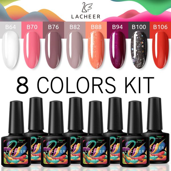 lacheer uv gel nail polish set diy nail design semi permanent hybrid varnish gel uv polish long lasting kits, Red;pink
lacheer uv gel nail polish set diy nail design semi permanent hybrid varnish gel uv polish long lasting kits, Red;pink