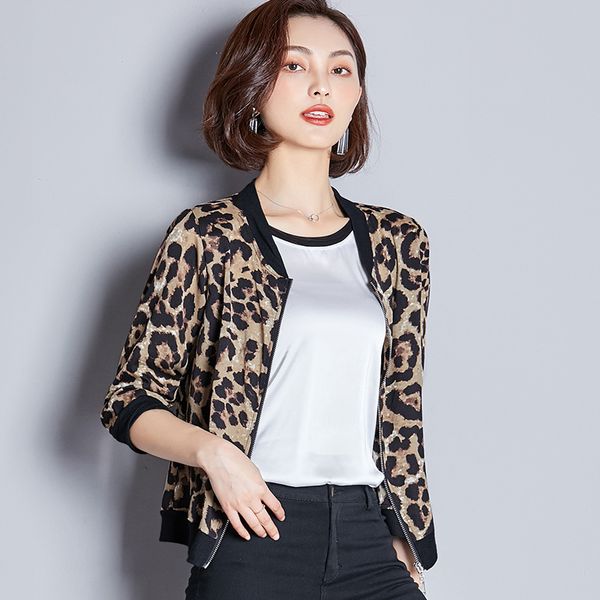 fashion women korean type slim printed leopard short style leisure small coats jackets, Black;brown
fashion women korean type slim printed leopard short style leisure small coats jackets, Black;brown