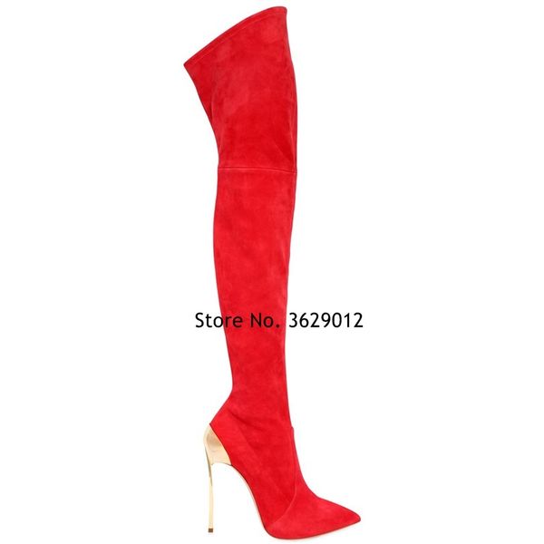 new women pointed toe over the knee boots stilettos high heels autumn woman shoes metal heel long boots, Black
new women pointed toe over the knee boots stilettos high heels autumn woman shoes metal heel long boots, Black