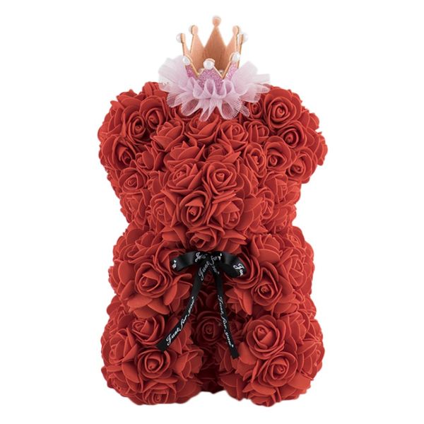 romantic foam artificial rose teddy bear with crown and sweet ribbon bow forever flower doll anniversary valentine's day gift
romantic foam artificial rose teddy bear with crown and sweet ribbon bow forever flower doll anniversary valentine's day gift