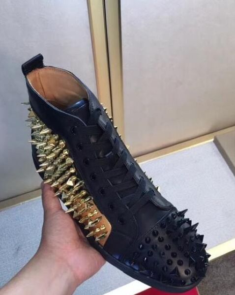 new designer red bottoms casual shoes mens women high golden mix spikes orlato black leather sport sneakers luxury trainers box dust bag
new designer red bottoms casual shoes mens women high golden mix spikes orlato black leather sport sneakers luxury trainers box dust bag