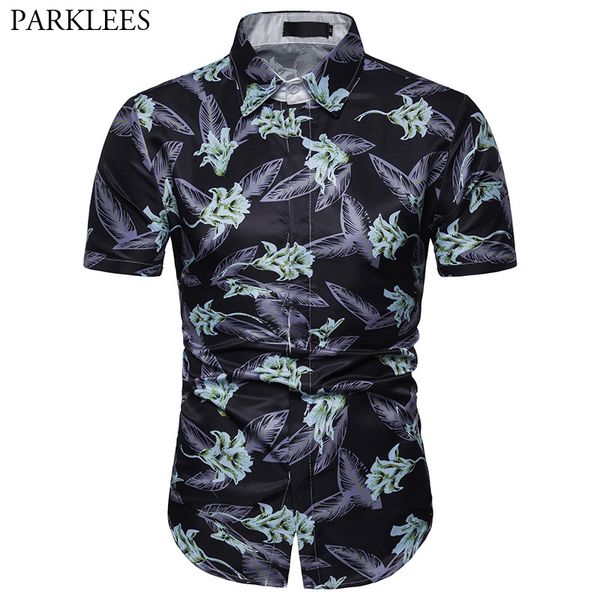 fashion hawaiian beach short sleeve shirt men 2019 summer slim fit casual hawaii shirt party holiday male floral chemise, White;black
fashion hawaiian beach short sleeve shirt men 2019 summer slim fit casual hawaii shirt party holiday male floral chemise, White;black