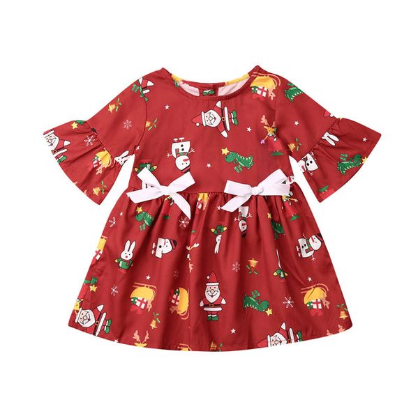 2019 6m-4t christmas dress for baby girls toddler kid clothes flare sleeve bowknot tutu dress infant children party santa outfit, Red;yellow
2019 6m-4t christmas dress for baby girls toddler kid clothes flare sleeve bowknot tutu dress infant children party santa outfit, Red;yellow