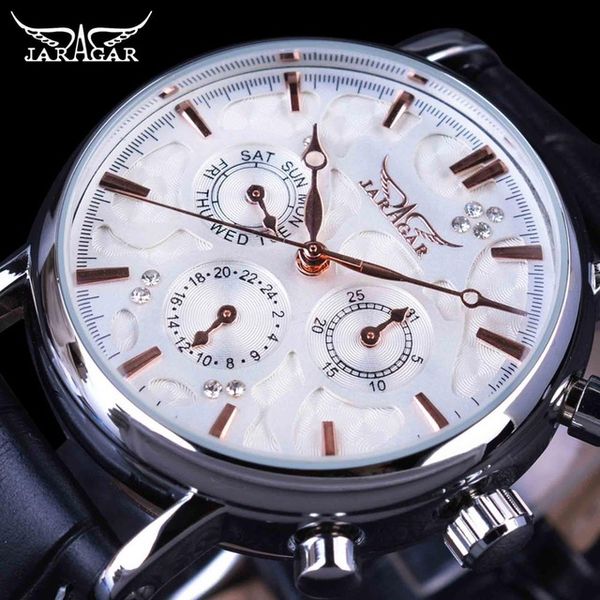 jaragar brand men watch automatic hands wind self wristwatch white leather watch calendar blue business dials 3 mechanical gaxhi, Slivery;brown
jaragar brand men watch automatic hands wind self wristwatch white leather watch calendar blue business dials 3 mechanical gaxhi, Slivery;brown