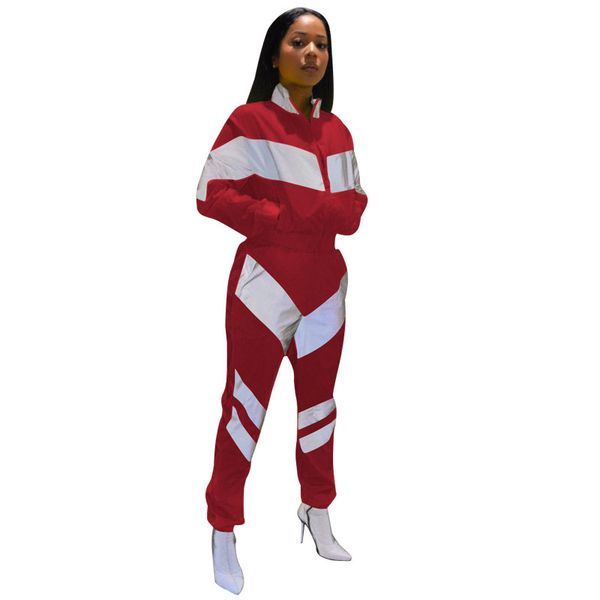 women color match tracksuit zipper jacket crop coat + pants 2pcs outfits brand fashion sportswear sports street suits s-3xl c3142, Gray
women color match tracksuit zipper jacket crop coat + pants 2pcs outfits brand fashion sportswear sports street suits s-3xl c3142, Gray