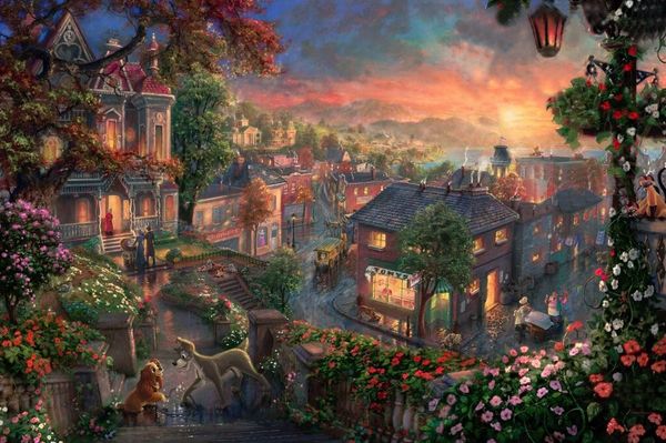 thomas kinkade lady and the tramp limited edition home decor handpainted &hd print oil paintings on canvas wall art pictures 200121
thomas kinkade lady and the tramp limited edition home decor handpainted &hd print oil paintings on canvas wall art pictures 200121