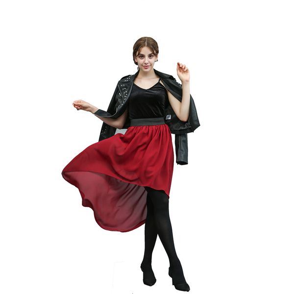 fashion women's swing chiffon skirts preppy style elastic waist asymmetrical skirts all-matching ladies irregular, Black
fashion women's swing chiffon skirts preppy style elastic waist asymmetrical skirts all-matching ladies irregular, Black
