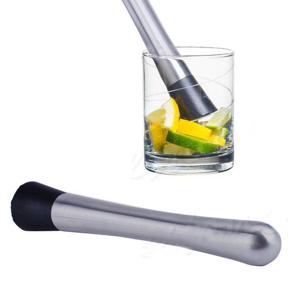 

Useful Cocktail Muddler Cocktail Stainless Steel Bar Mixer DIY Drink Fruit Muddler Crushed Ice Barware Bar Tools