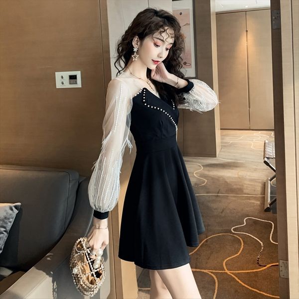 super fairy autumn clothes female 2019 temperament medium and long mesh stitching suit collar slim base shirt, White
super fairy autumn clothes female 2019 temperament medium and long mesh stitching suit collar slim base shirt, White