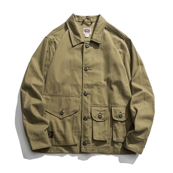 mens jackets men's multi-pocket vintage safari style jacket coat original trend american casual tooling jacket male outerwear, Black;brown
mens jackets men's multi-pocket vintage safari style jacket coat original trend american casual tooling jacket male outerwear, Black;brown