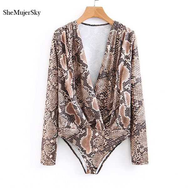 shemujersky snake skin print deep v-neck bodysuit long sleeve short jumpsuits dames kleding, Black;white
shemujersky snake skin print deep v-neck bodysuit long sleeve short jumpsuits dames kleding, Black;white
