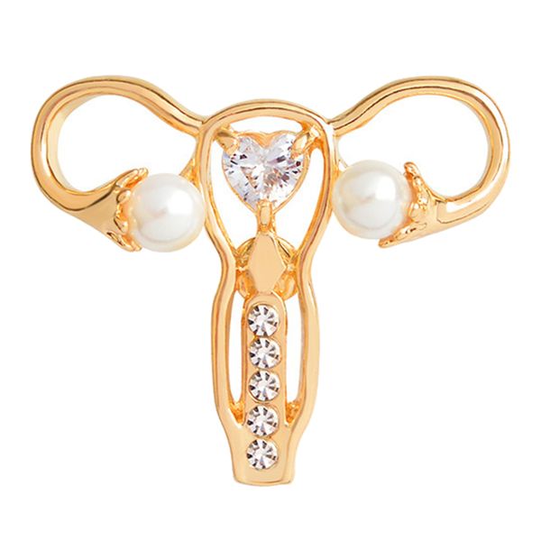 ms. womb shape brooch crystal lapel pin for women girl clothes accessories, Gray
ms. womb shape brooch crystal lapel pin for women girl clothes accessories, Gray