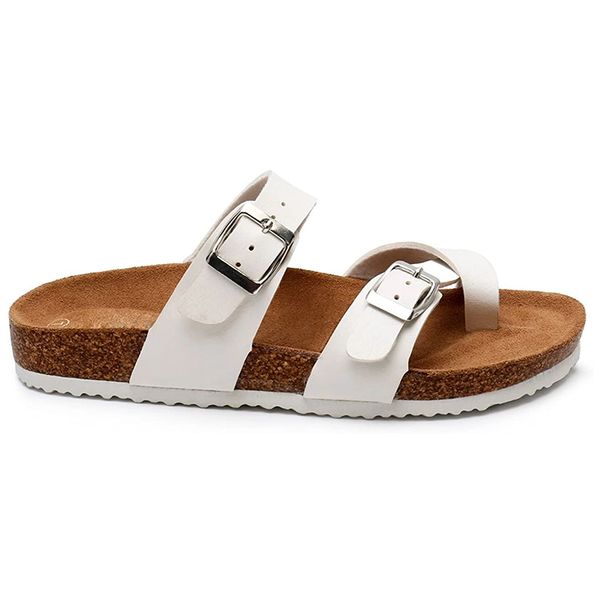 summer strap platform sandals cork footbed sandals with metal adjustable buckles slides beach slippers for women, Black
summer strap platform sandals cork footbed sandals with metal adjustable buckles slides beach slippers for women, Black