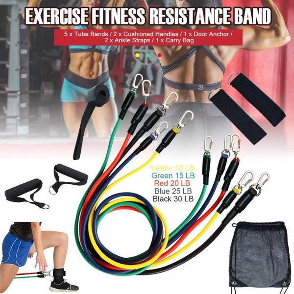 11 pcs/set latex resistance bands crossfit training exercise yoga tubes pull rope rubber expander elastic bands fitness
11 pcs/set latex resistance bands crossfit training exercise yoga tubes pull rope rubber expander elastic bands fitness