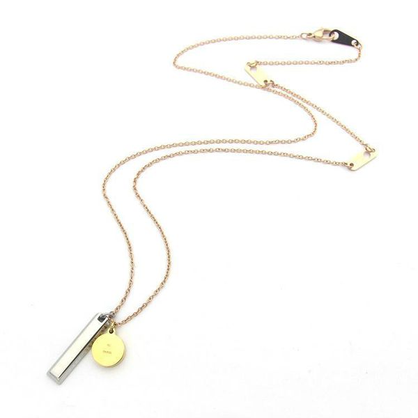 titanium steel luxury designer jewelry women love necklace v letter rectangle round double pendant necklace women men gifts, Silver
titanium steel luxury designer jewelry women love necklace v letter rectangle round double pendant necklace women men gifts, Silver