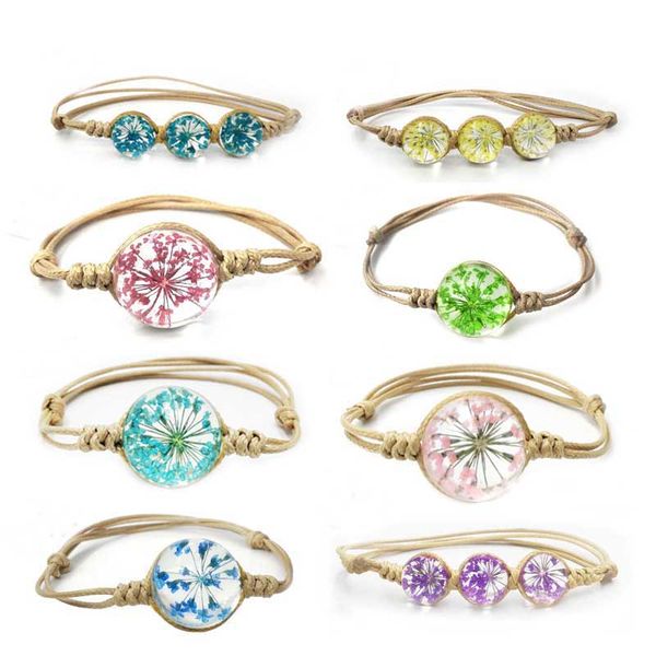 four-leaf clover bracelet accessories dried flower plant specimen crystal glass ball peach blossom hand-woven snowdrop flower 40, Red;brown
four-leaf clover bracelet accessories dried flower plant specimen crystal glass ball peach blossom hand-woven snowdrop flower 40, Red;brown