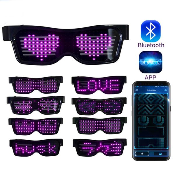 led bluetooth magic party glasses app control shield luminous glasses usb charge diy app multi-lingual control night glasses, Silver
led bluetooth magic party glasses app control shield luminous glasses usb charge diy app multi-lingual control night glasses, Silver