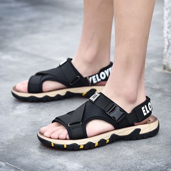 new style summer men casual sandals breathable anti-slip travel beach sports slippers men's shoes selling, Black
new style summer men casual sandals breathable anti-slip travel beach sports slippers men's shoes selling, Black