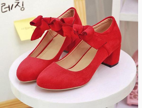 2020 spring and autumn with new style fashion middle heel coarse heel round head bowknot suede women's shoes @mqwbh610, Black
2020 spring and autumn with new style fashion middle heel coarse heel round head bowknot suede women's shoes @mqwbh610, Black