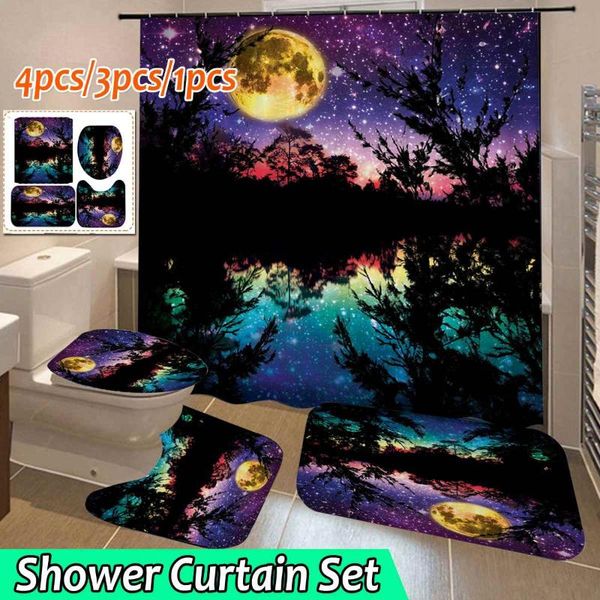 dark night bathroom shower curtain set toilet cover mat non-slip rugs toilet lid cover bath mat waterproof bathroom curtains
dark night bathroom shower curtain set toilet cover mat non-slip rugs toilet lid cover bath mat waterproof bathroom curtains