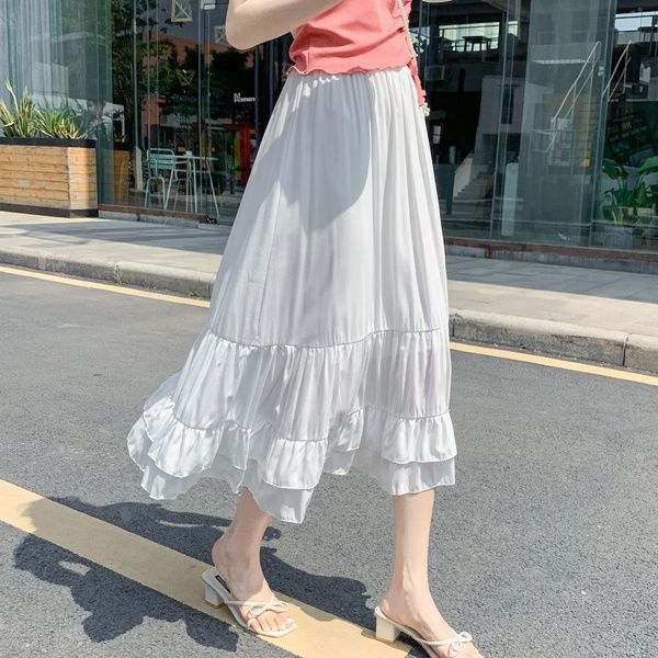 2020 new spring summer women vintage patchwork solid color skirt female casual fashion pleated hight waist mid-calf skirt x385, Black
2020 new spring summer women vintage patchwork solid color skirt female casual fashion pleated hight waist mid-calf skirt x385, Black