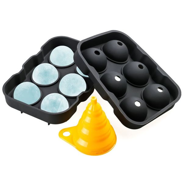 eco-friendly 6 отверстие коктейль ice cube болл maker party bar силиконовые хоккей mold с мини воронка
eco-friendly 6 отверстие коктейль ice cube болл maker party bar силиконовые хоккей mold с мини воронка