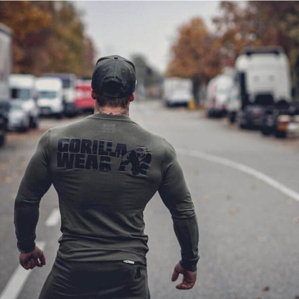 new fashion fitness long-sleeved t-shirt men's cotton stretch slim gorilla wear printing gyms fitness outdoor sports t-shirt, White;black
new fashion fitness long-sleeved t-shirt men's cotton stretch slim gorilla wear printing gyms fitness outdoor sports t-shirt, White;black