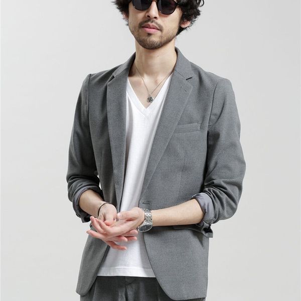 new grey summer beach men blazer handsome casual young boys one button groom wear for wedding beach leisure men suit only one jacket, Black;gray
new grey summer beach men blazer handsome casual young boys one button groom wear for wedding beach leisure men suit only one jacket, Black;gray