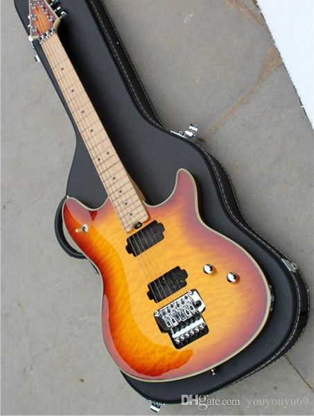6-string electric guitar with hard shell black, maple fingerboard, chrome hardware, flame maple veneer, personalized service
6-string electric guitar with hard shell black, maple fingerboard, chrome hardware, flame maple veneer, personalized service