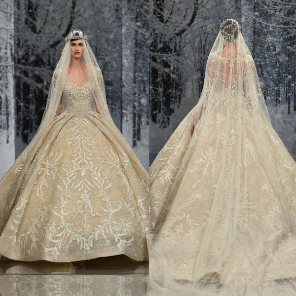 ziad nakad vintage wedding dresses sweep train lace applique sequins beads long sleeve wedding gowns hollow back plus size bridal dress 4478, White
ziad nakad vintage wedding dresses sweep train lace applique sequins beads long sleeve wedding gowns hollow back plus size bridal dress 4478, White
