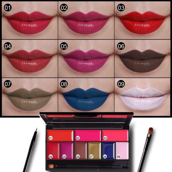 new pudaier professional palette lipstick fashion 9 colors lips painting long lasting red purple white lipstick with a makeup
new pudaier professional palette lipstick fashion 9 colors lips painting long lasting red purple white lipstick with a makeup