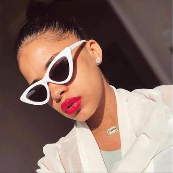 vintage shades for women retro cat eye sunglasses cute white triangle glasses trendy cateye eyewear gafas de sol oculos, White;black
vintage shades for women retro cat eye sunglasses cute white triangle glasses trendy cateye eyewear gafas de sol oculos, White;black